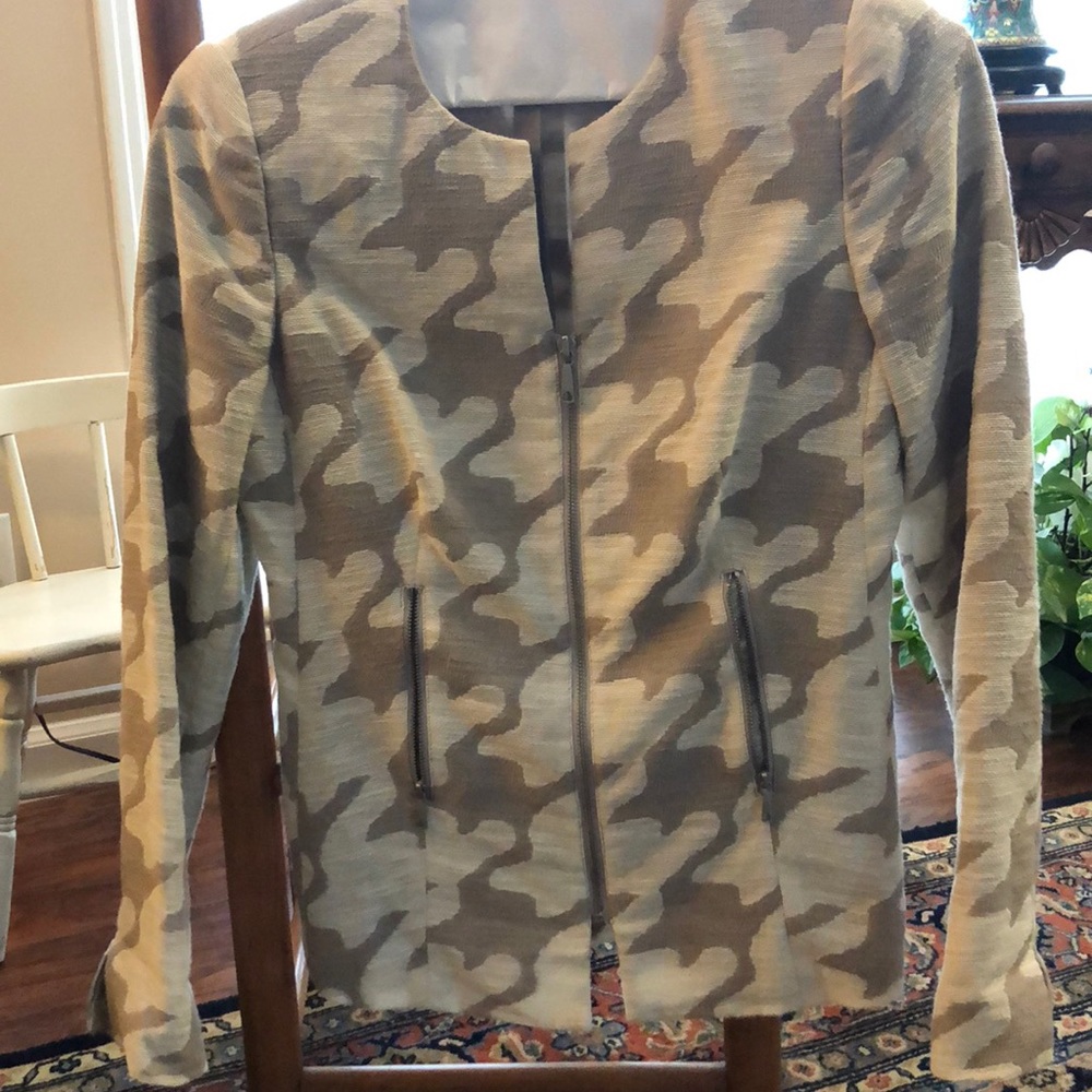 Grey camp zip up